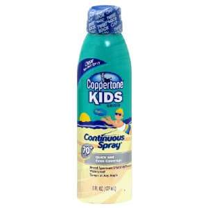   Kids Sunscreen Clear Continuous UVA/UVB Spray SPF 70   6 oz Beauty