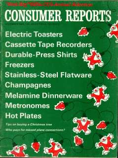 1969 Consumer Reports Electric Toasters/Cassette Tape  