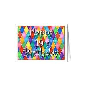  19 Years Old Colorful Birthday Cards Card Toys & Games