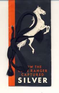 1936 HOW THE LONE RANGER CAPTURED SILVER BOOK 1936  