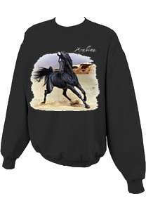 Beautiful Arabian Horse Crewneck Sweatshirt S  5x  