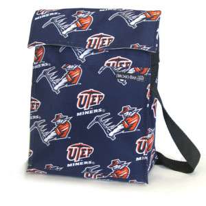 UTEP Miners Logo Insulated LUNCH BAG Cooler TOTE  