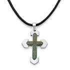 PalmBeach Jewelry Modern English Lords Prayer Cross