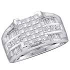 ApexJewels Diamond Ring 14k White Gold Engagement Anniversary (1 