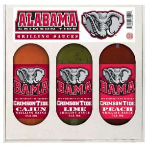 Alabama Crimson Tide 3 Bottle Grilling Sauce Gift Set  