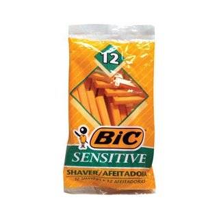  BIC Single Blade Shaver, Sensitive, 12 Count (Pack of 12 