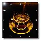 3dRose LLC Coffee Tea   Coffee Cup   Wall Clocks
