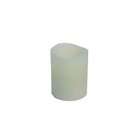 Enjoy Lighting 373566 Glitter Pillar Candle, 3 Inch by 4 Inch, Ivory