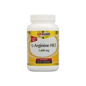  Arginine HCl    1,000 mg   100 Tablets