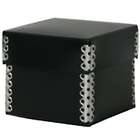 JAM Paper Small (3 1/4 x 3 1/4 x 2 3/4) Black Plastic Nesting Boxes 