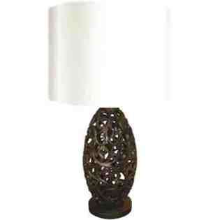 Yosemite Home Decor Portable Lamp Series 27.5 in. White Table Lamp at 