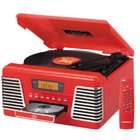 Crosley CR712 Autorama Turntable with CD Player and AM/FM Radio, Red