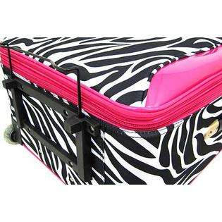 Piece Zebra Print Suitcase Set Luggage Hot Pink Trim  Ivy For the 