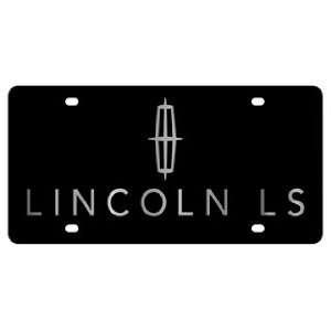 Lincoln LS License Plate on Black Steel