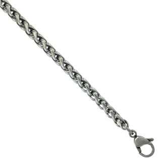 Surgical Steel Spiga Wheat Chain Necklace 5/32 in. (4 mm) wide 
