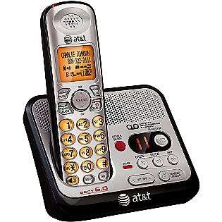 DECT 6.0 Single Handset Cordless Phone w/ Digital Answering System  AT 