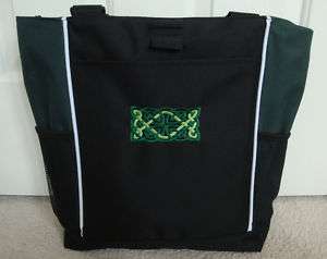TOTE BAG Personalized Zippered Celtic Knot Irish Dance  