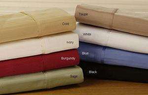 1000TC NEW 100%COTTON FLAT SHEET ALL 6 SIZES 12 COLORS AND 2 PATTERNS 