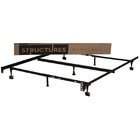   Twin Size Heavy Duty 7 Leg Metal Bed Frame with Rug Rollers