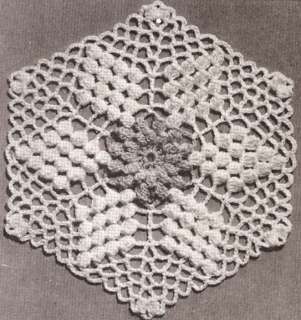 Vintage Flower Popcorn Crochet MOTIF Bedspread Pattern  