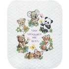 dimensions baby hugs baby animals quilt stamped cross stitch kit