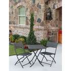   Catalina 3 Piece Outdoor Table and Chair Set   Finish Antique Grey