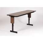 Correll, Inc. 60 W x 18 D Panel Leg Folding Seminar Table with 