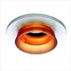 WAC Low Voltage Glass Cylinder Recessed Trim   Color Amber/White