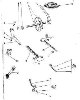   mopeds Pedals, chains, chain tensioner Parts