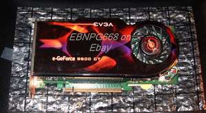 EVGA/Nvidia Geforce 9600GT 1GB PCI E 2.0 Dual DVI Video Card  