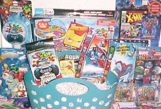 NEW MARVEL TOY GIFT BASKET EASTER TOYS SQUAD PLAYSET  