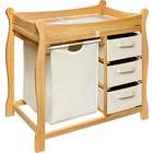 Badger Basket Company Badger Sleigh Style Changing Table with Hamper 