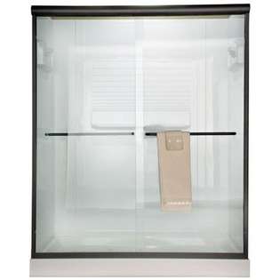 American Standard Euro 65.5 Frameless By Pass Clear Shower Door for 