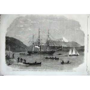   1862 Vancouver Columbia Ship Plumper Port Harvey Boats