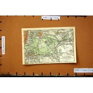  MAP 1898 FRANCE PLAN VINCENNES CHARENTON NOGENT SEINE 