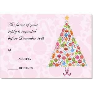  Ornamental Tree Pink Response Cards