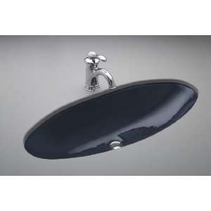    1U 52 Kohler Ellipse Undermount Cast Iron 13 30 Bathroom Sink Navy