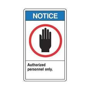  Ansi Notice Sign,plastic,10x14 In   ACCUFORM SIGNS 