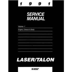   1991 PLYMOUTH LASER EAGLE TALON Shop Service Manual 