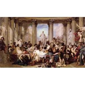  12X16 inch Couture Thomas The Romans of the Decadence 1847 