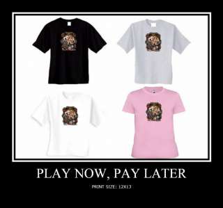 PLAY NOW, PAY LATER T SHIRTS CARDS POKER HOBBIES LD  