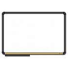 The Board Dudes Dry Erase Board, Cork Inset Frame, 36 x 24, Black