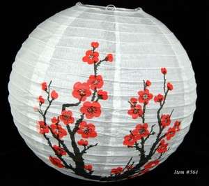16 CHERRY BLOSSOM PAPER LANTERN 10 LOT Chinese Party  
