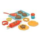   play set includes the wooden box sand a no mess play mat themed toys