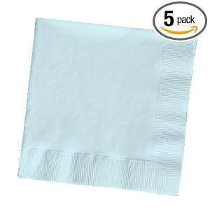 Creative Converting Paper Napkins, 3 Ply Luncheon Size, Pastel Blue 