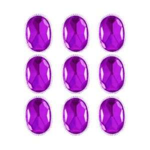  Oval Jewel 3/4 With Frame Eggplant By The Package Arts 