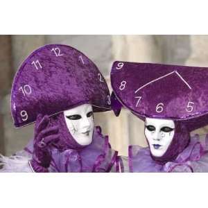  Venice Carnival Clock   Peel and Stick Wall Decal by 