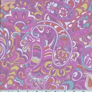  45 Wide Penelope Paisley Plum Fabric By The Yard Arts 