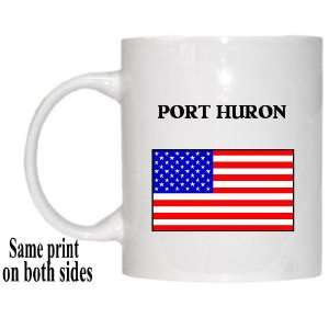  US Flag   Port Huron, Michigan (MI) Mug 