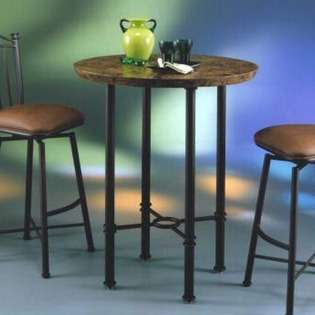   Base Height 36 Counter Height, Table Style Round Glass 